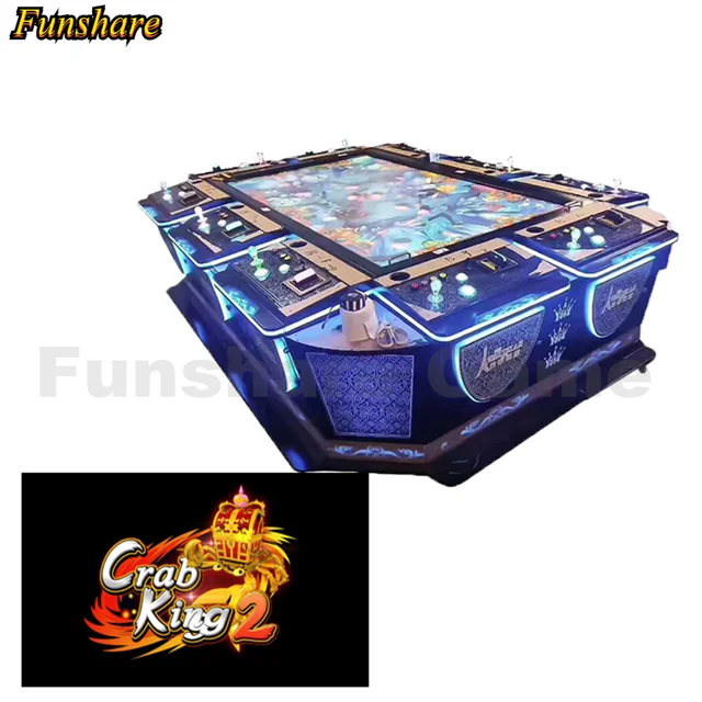 Fish Table Gaming Cabinet Coin Operated Arcade Machine Board Game Crab King 2 2