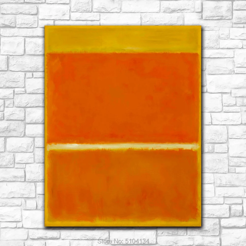 

Large Size Wall Pictures For Living Room mark rothko saffron Hand Painted Oil Painting Home Decor Modern Oil Painting Unframed