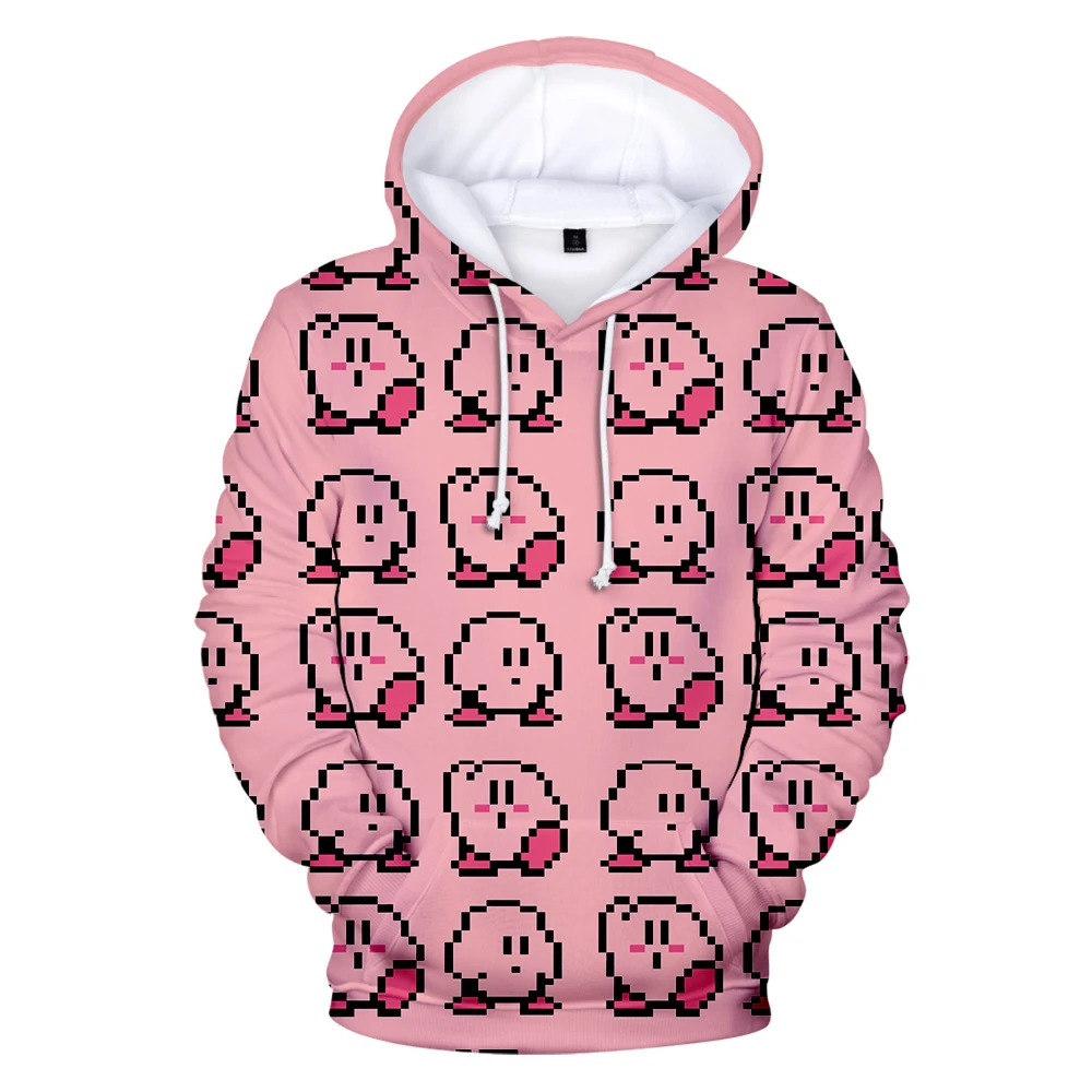 Kirby/толстовка с объемным капюшоном для мальчиков и девочек; Новое поступление; Модные Повседневные детские толстовки с капюшоном; пуловер; детские толстовки с объемным принтом; Cпортивные костюмы толстовки