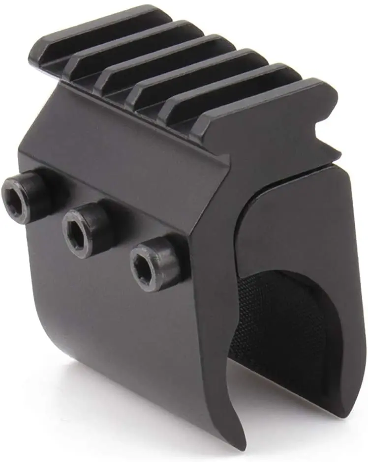 

Tatcical Flashlight & Laser Sight Mount Set, Barrel Clamp Mount with Standard Rail for 10~12 Gauge13~15Gauge Shotguns
