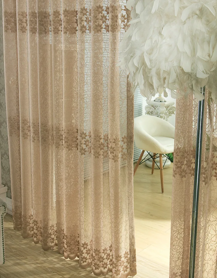 Современные лаконичные полые жаккардовые тюльки для гостиной столовой спальни