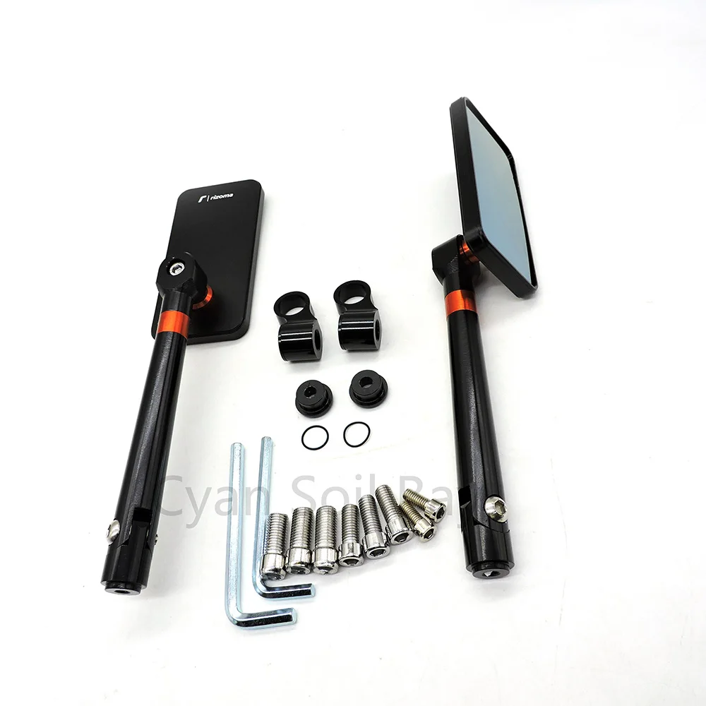 Black 4 цвета CNC Aluminumpit Universalbike moto cross part ATV внедорожный мото rbike аксессуары для зеркал moto зеркала - Цвет: Black