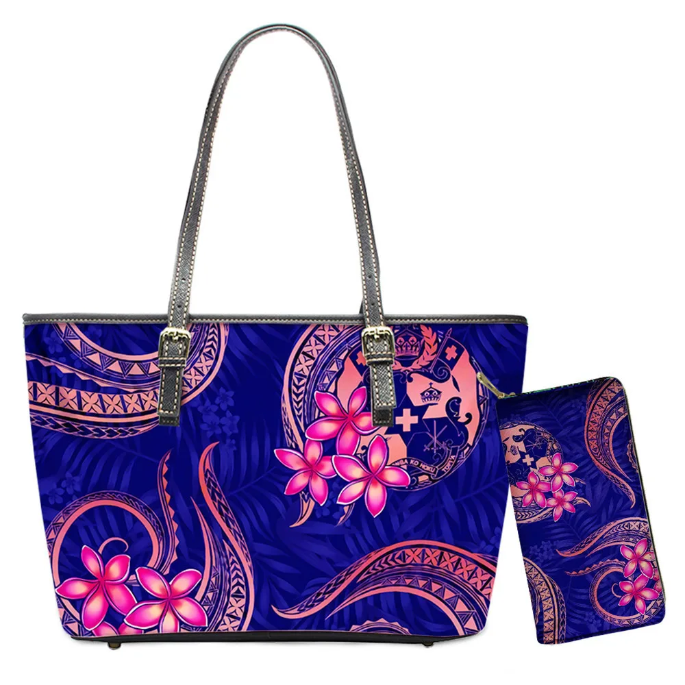 Hawaii Handbags Set Polynesian Personlized Shoulder Bag Fashion Woman