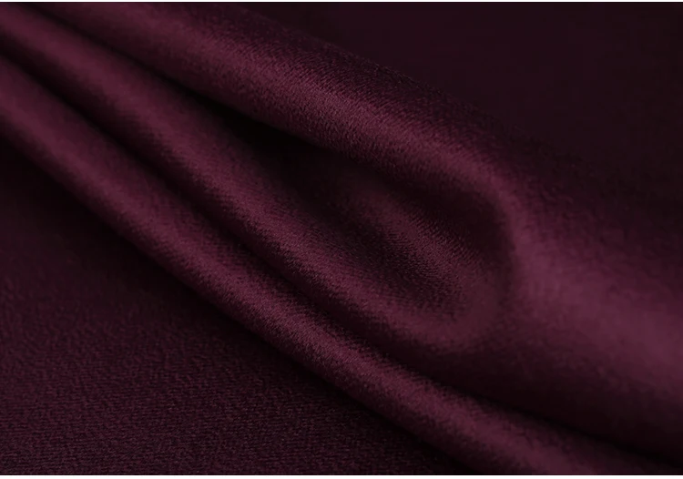 Quality 155CM Wide 750G/M Weight Dark Purple Double-faced Water Wave Cashmere Wool Autumn and Winter Overcoat Fabric E1154