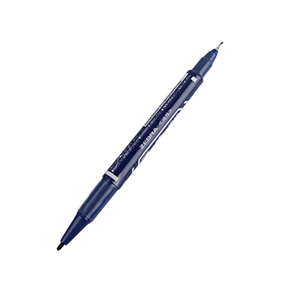 High quality Double Writing Waterproof permanent dual tip 0.5/1.0 mm Nib blue Art Marker Pens Student school office stationery | Канцтовары