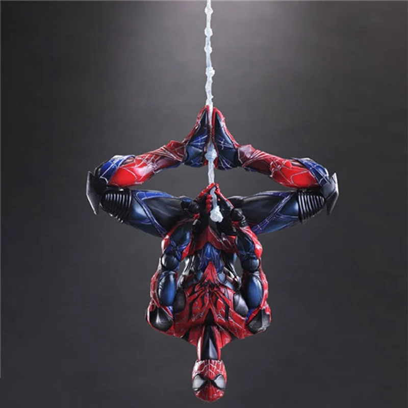 28 см Фигурка Человека-паука Marvel Fgure Play Arts Kai Spider-Man из ПВХ, Фигурка Человека-паука Питера Паркера, модель игрушки