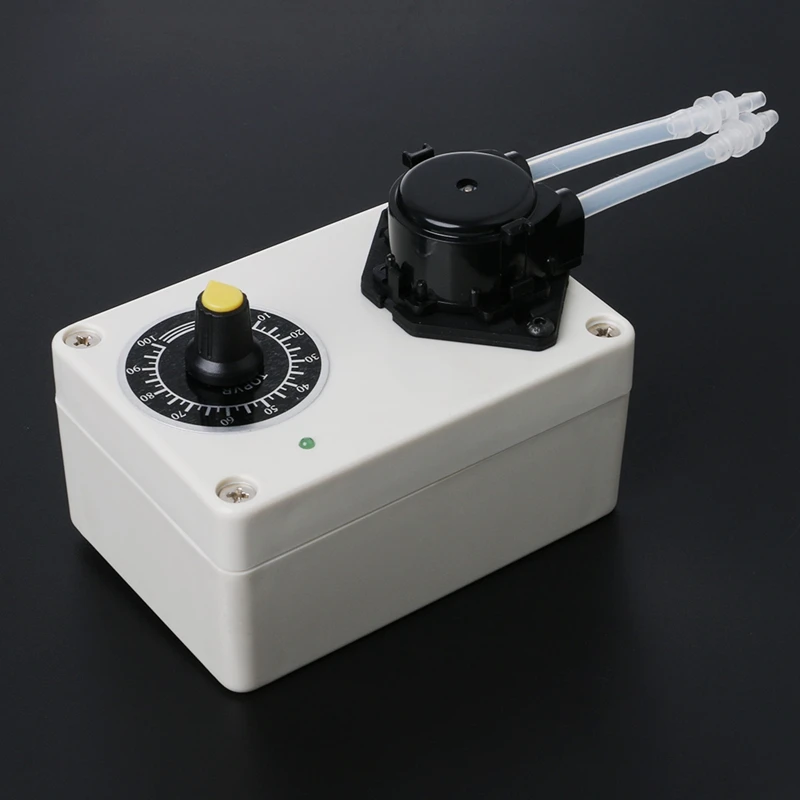 DC 12V Dosing Pump Speed Adjustable Peristaltic Pump For Aquarium Lab Water Dosing Pump US Plug