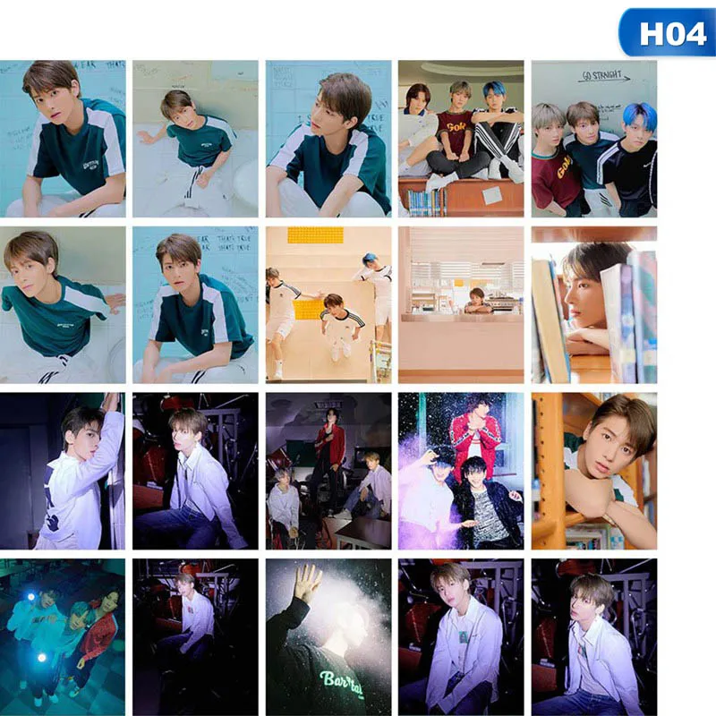 H04 20 шт./компл. KPOP TXT завтра X вместе командные фотоальбом карты ПВХ карты самодельные ЛОМО карта Фотокарта - Цвет: H04