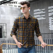 COODRONY Brand Long Sleeve Shirt Men Fashion Plaid Mens Shirts Spring Autumn Business Dress Casual Camisa Masculina Pocket C6002 COODRONY Brand Long Sleeve Shirt Men Fashion Plaid Mens Shirts Spring Autumn Business Dress Casual Camisa Masculina Pocket C6002