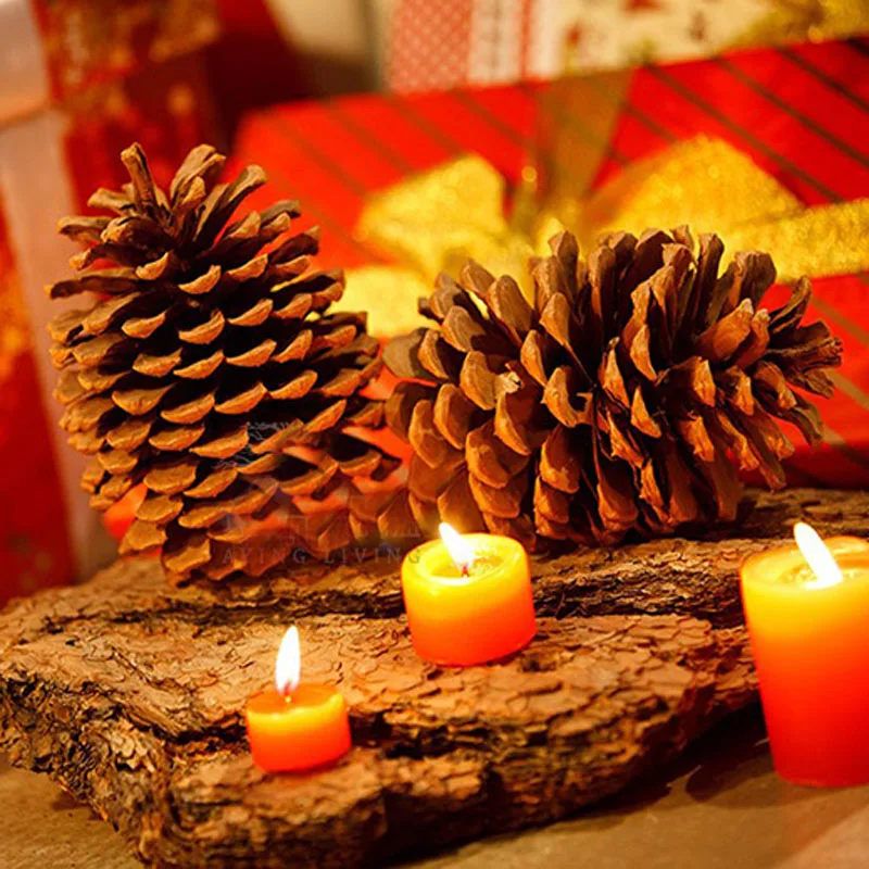 Большие подвесные шары для дерева, сосновые шишки, украшение для рождественской вечеринки, украшение, Декор для дома, 12-15 см