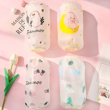 Повседневный Белый пуховик с рукавами, прозрачный рукав Принцессы, кожа, фея, простой, крутой, для ежедневного использования, манжета, эластичная лента