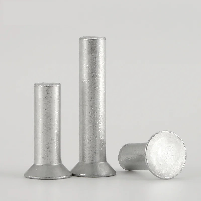 Rivets And Fasteners Rivets And Screws GB869 M2 M2.5 M3 M4 M5 M6 M8 Countersunk Head Rivets Aluminum Solid Rivet