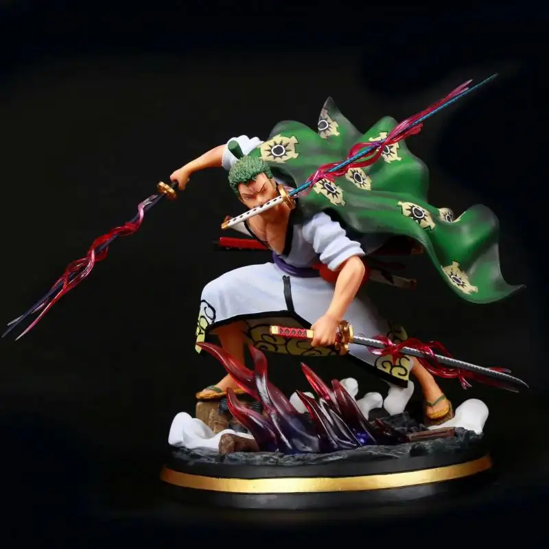 

31cm One Piece Roronoa Zoro Swords Static Action Figure High Quality Pvc Anime Decoration Figurine Colection Toys