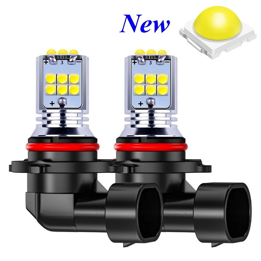 2 шт. H8 H11 H10 H16 5202 PS X 24W 9006 HB4 9005 HB3 PY24W P13W 1800LM светодиодный лампы Противотуманные фары