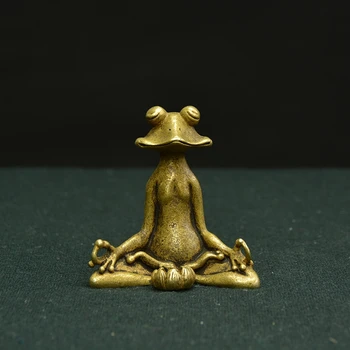 

Bronze Ware Ornament Meditation Frog Incense Censer Insert Buddha Decoration Solid Pure Copper Frog