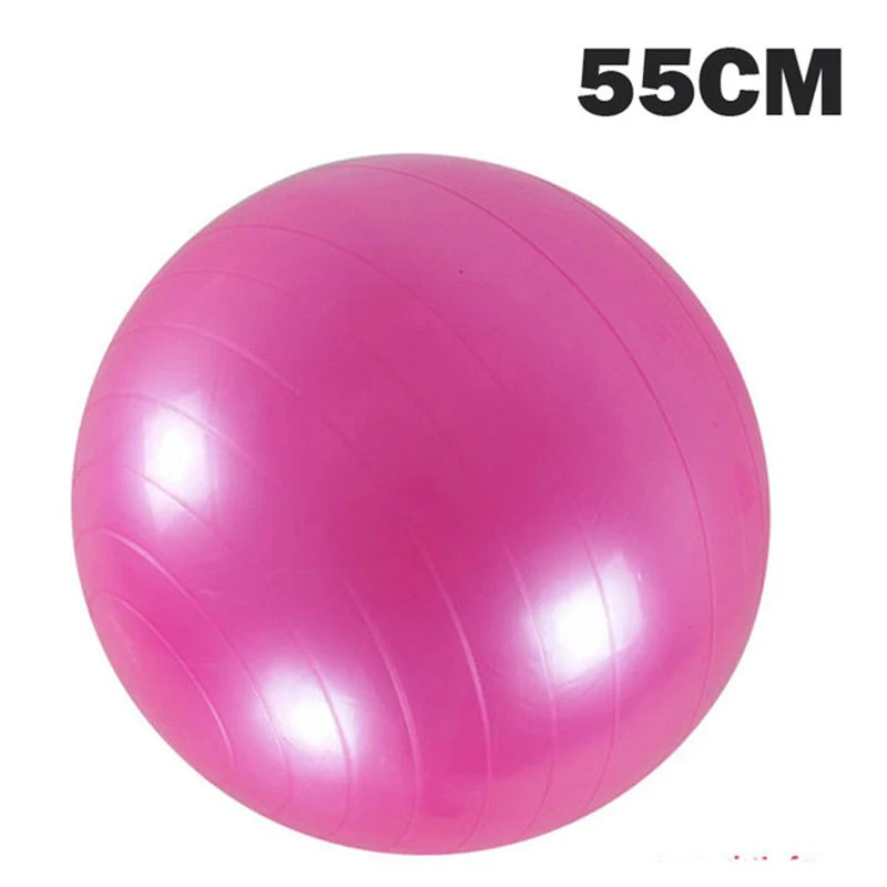45/55/65/75/85cm йога мяч анти-взрыв гимнастический Аэробные Фитнес стабильность баланса Пилатес тренировки Спортивная массаж Фитнес мяч - Цвет: 55cm Without accesso