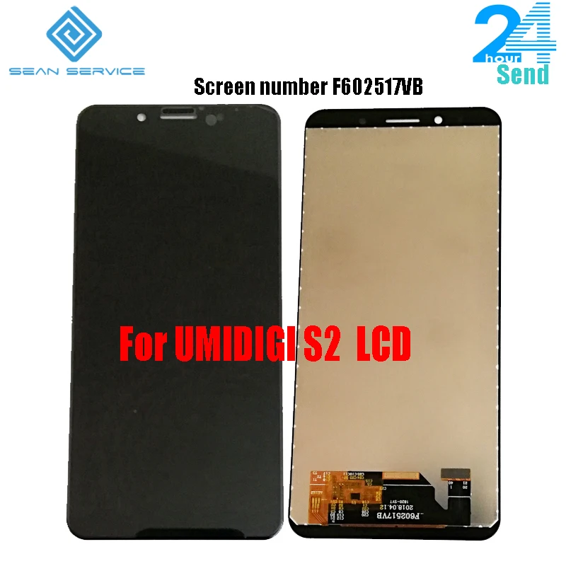 

For 100% Original UMIDIGI S2 LCD Display+Touch Screen Digitizer Assembly 6.0 inch UMI S2+Tools Screen number F602517VB