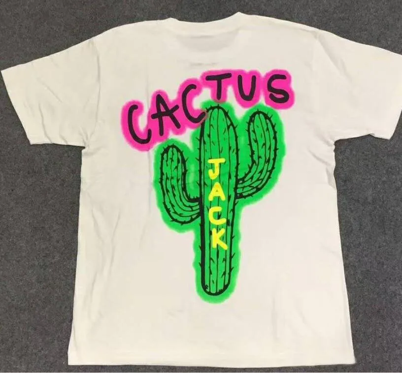 Новинка, футболка с надписью "TRAVIS SCOTT Astroworld tour", "кактус Джек", "хип-хоп", "скейтборд", для мужчин и женщин, с коротким рукавом, хлопковая футболка - Цвет: white