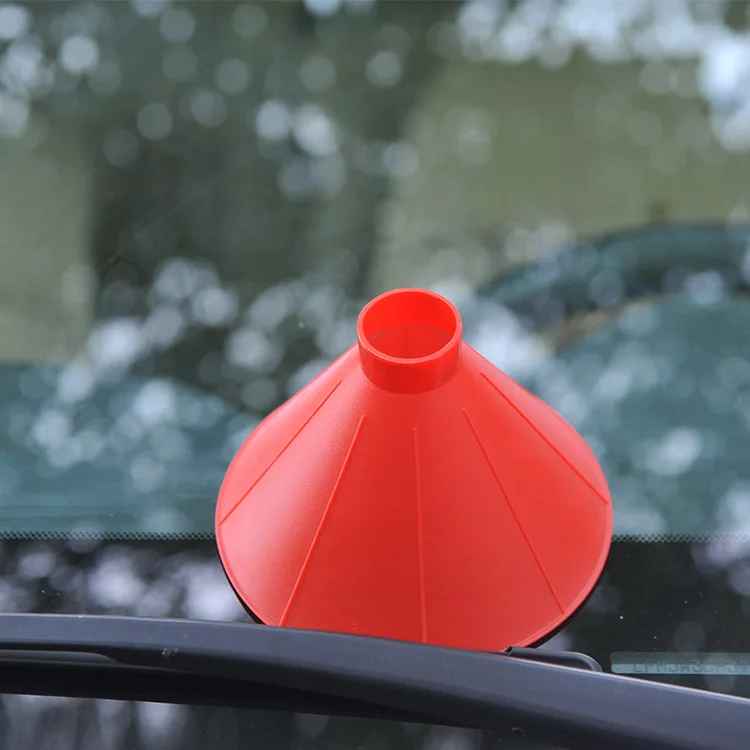 Инструмент для очистки оконного стекла скребок наружная Воронка лобового стекла волшебный домашний снегоочиститель автомобильный инструмент конусовидный скребок для льда - Цвет: Red large funnel