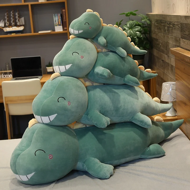 

Fat Dinosaur Plush Toy Soft Stuffed Animal Five Colors Dragon Doll Nap Pillow Cushion Sleeping Doll Baby Children Birthday Gifts