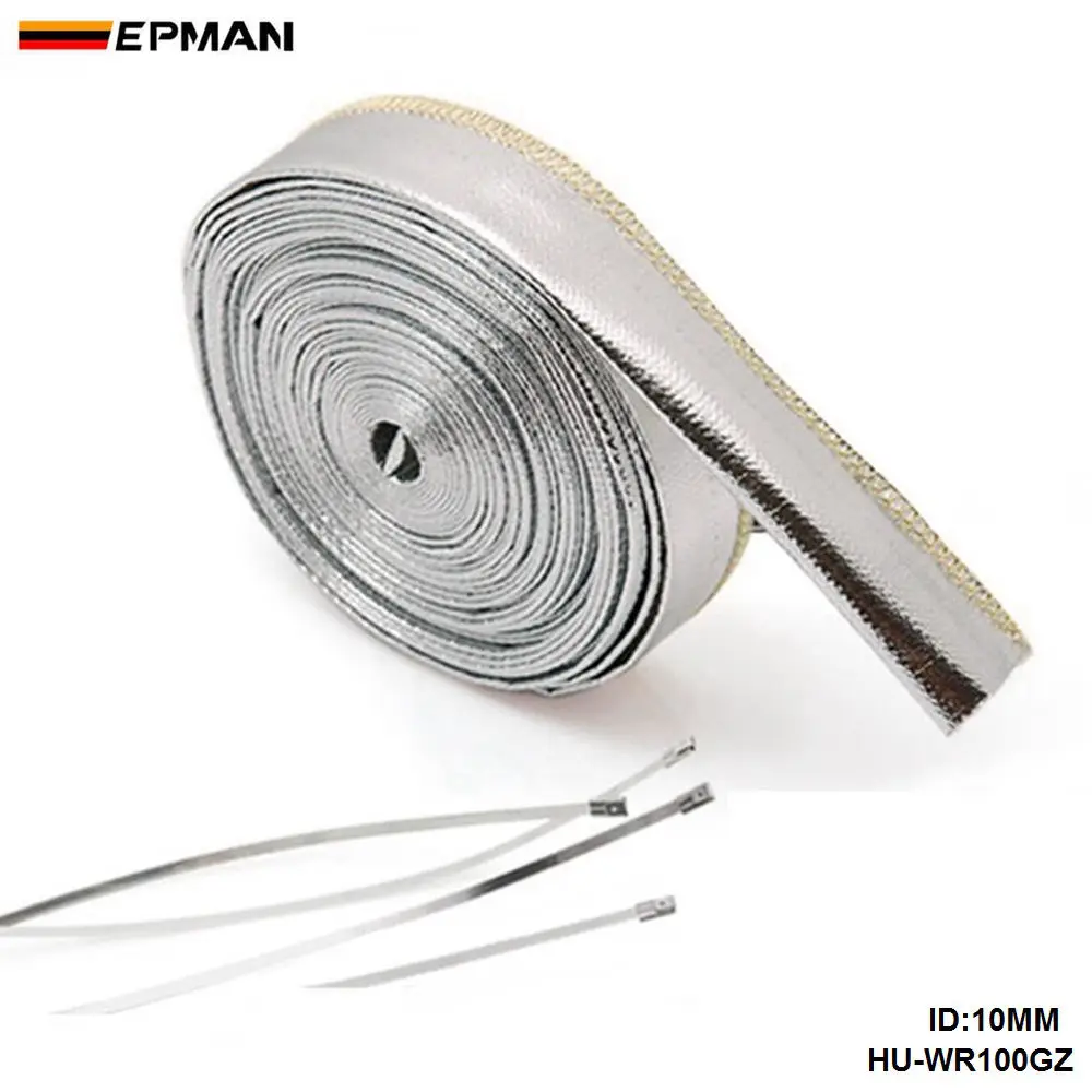 Heat Shield Sleeve Insulated Wire Hose Cover Wrap Loom Tube 10mm*10meter for honda For Toyota Camry 07-10 HU-WR100GZ |