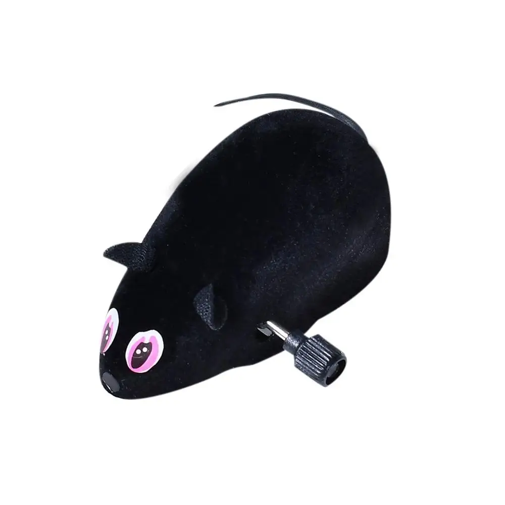 Wind Up Racing Mouse-реалистичные мыши для кошек, пушистая Интерактивная Беговая игрушка "мышь" подходит для домашних животных всех размеров - Цвет: B