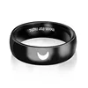 AsJerlya Stainless Steel Couple Rings Sun For Morning Moon For Night Ring For Women Men Couples Ring Jewelry Accessories кольцо 3