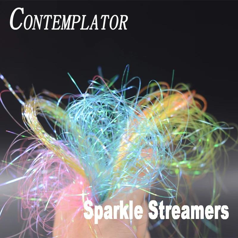CONTEMPLATOR новинка 7 цветов блестящая мишура растяжки материалы для рыбалки