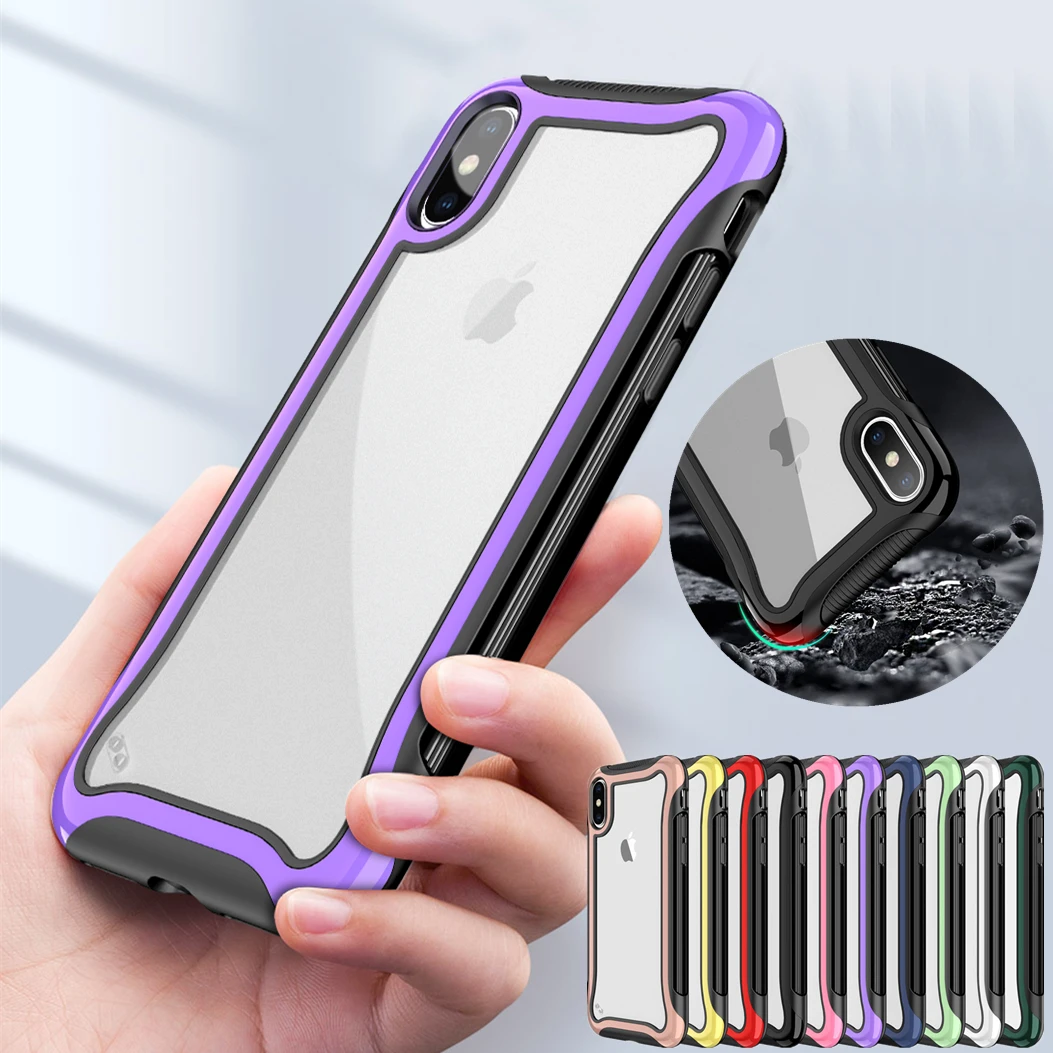 Гибридный противоударный жесткий силиконовый чехол для OPPO Realme 2 защитный с