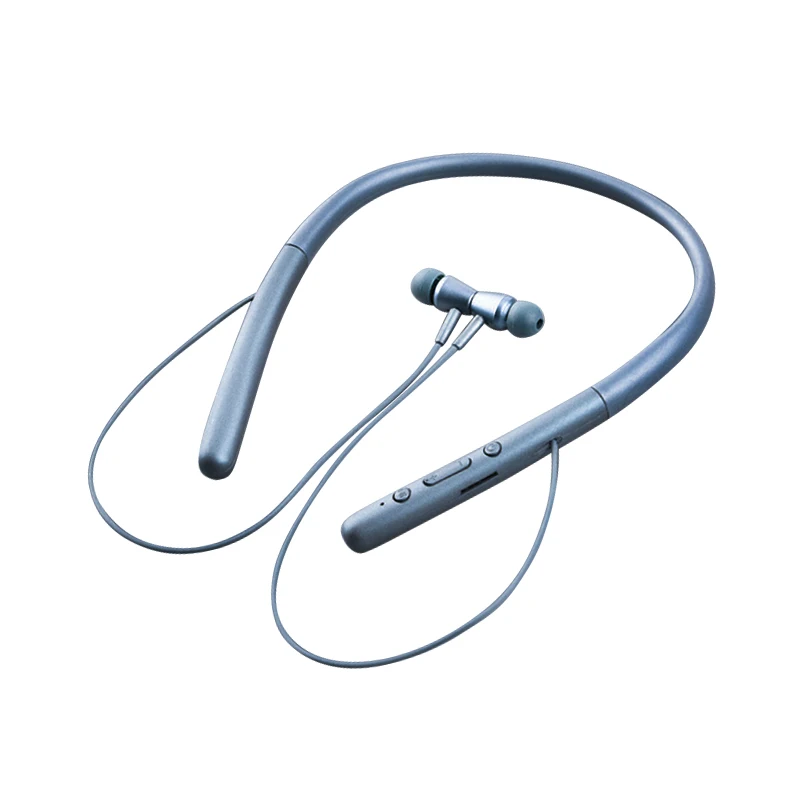 Mr Висячие шеи в ухо Спортивные Беспроводные Bluetooth 5,0 гарнитура стерео наушники микрофон для iPhone Xiaomi huawei samsung для бега - Цвет: Синий