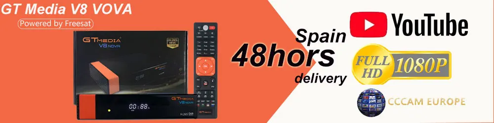 GTMedia V9 супер Full HD спутниковый ресивер с 1 год Европа Испания Германия Cccam Full HD H.265 декодер ТВ коробка V9 супер