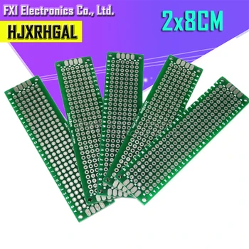

10pcs 2x8cm 2*8 Double Side Prototype PCB diy Universal Printed Circuit Board igmopnrq