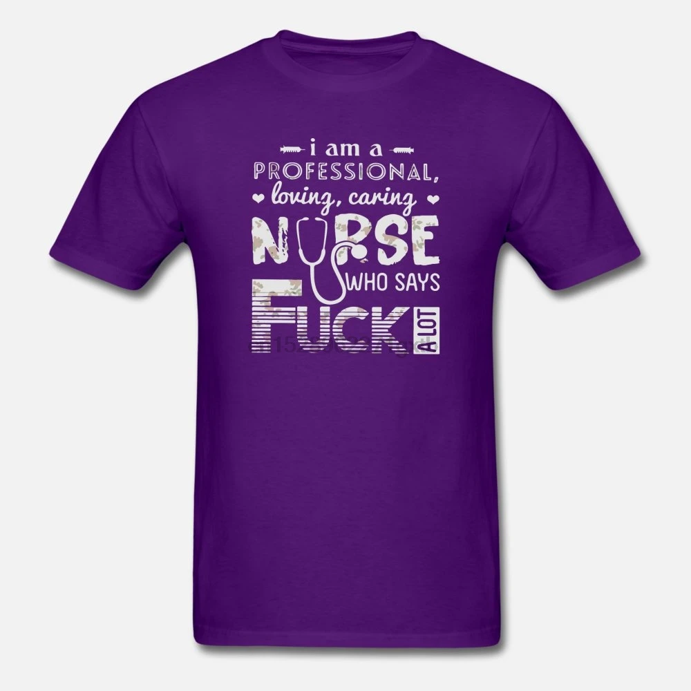 Мужская футболка с надписью I am a professional love Carry nurse мужская и женская | одежда