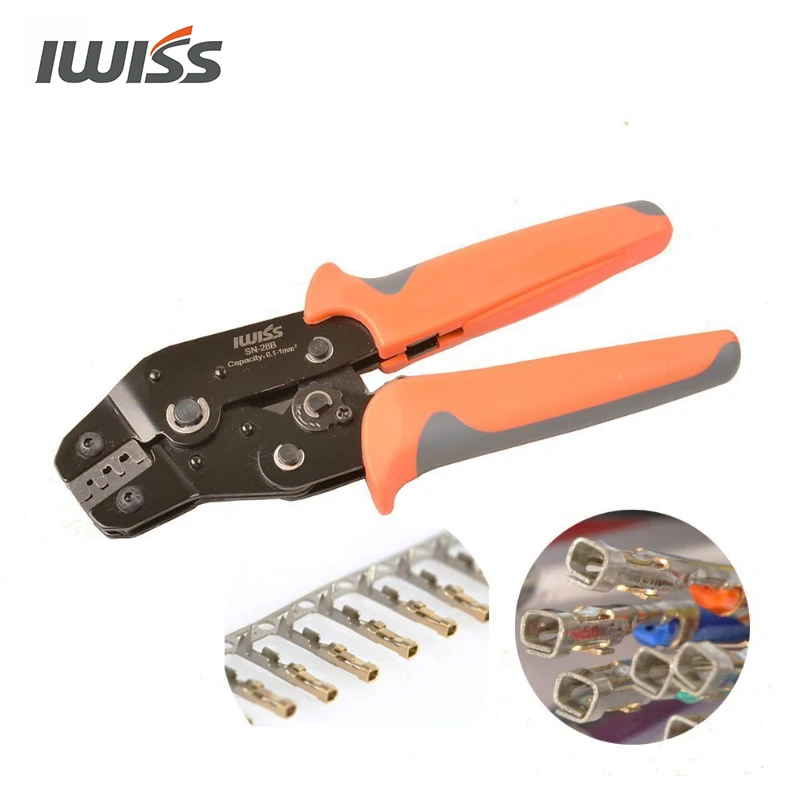 IWISS Φ обжимной инструмент 0 1 мм² SN 28B Dupont Pins для разъема 2 54 мм 3 96 KF2510|tool crimp|crimper