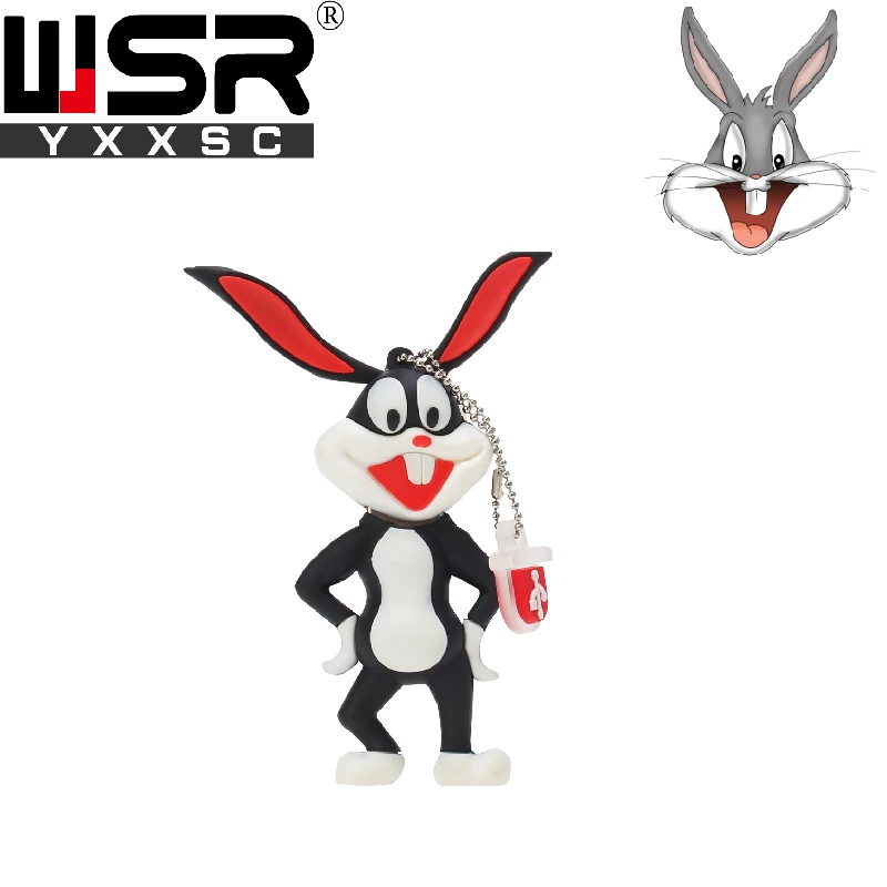 Wsryxxsc usb флеш накопитель с мультяшным Кроликом водонепроницаемый 64 ГБ 32 16 8 4
