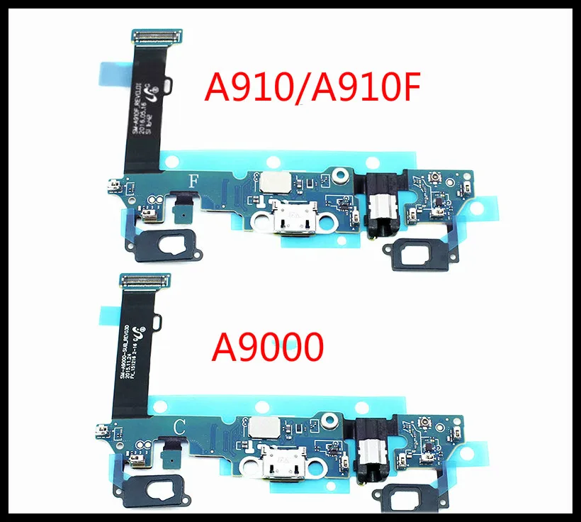  Top quality For Samsung Galaxy A910F A9 pro USB charging port dock+microphone return charger Flex c