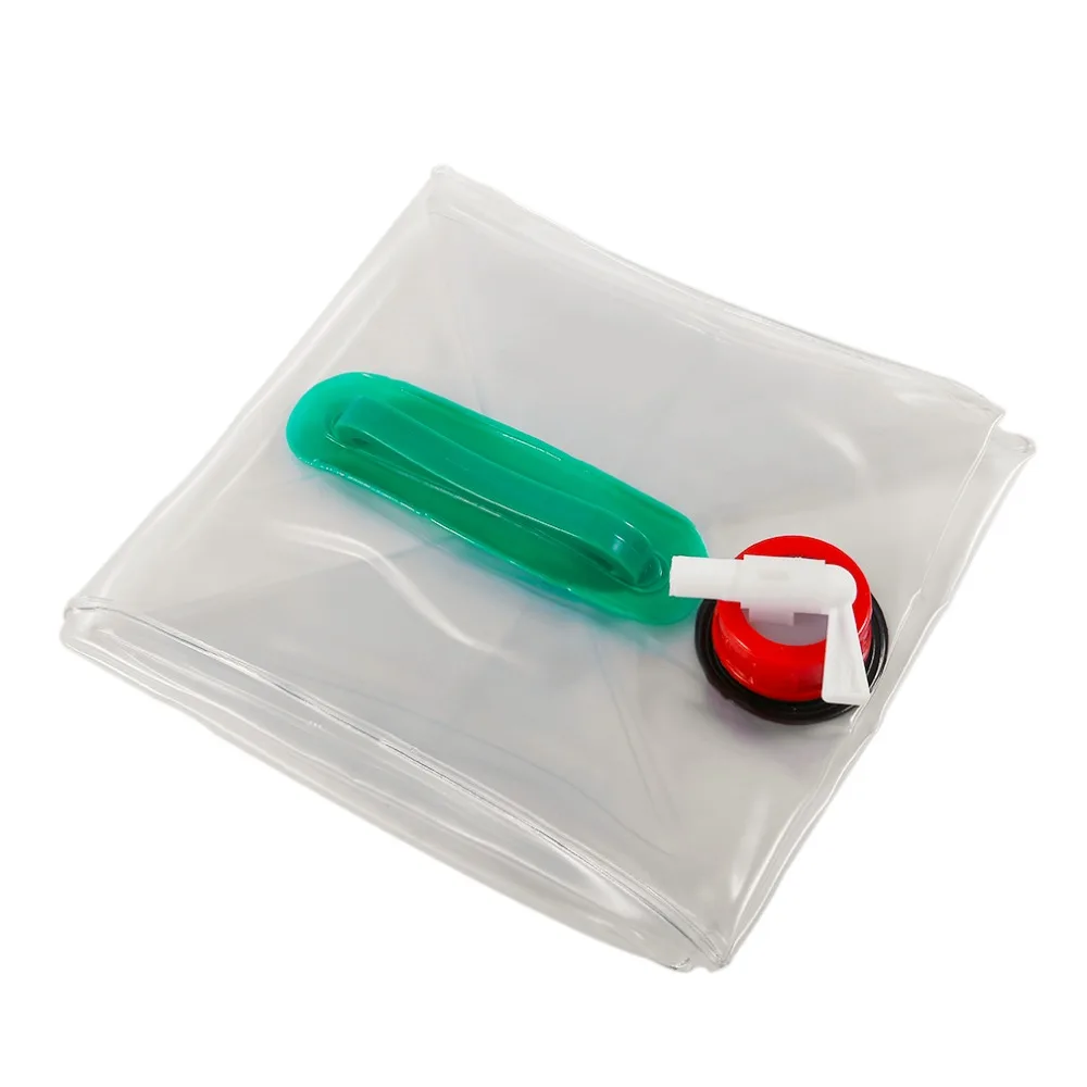 20L Portable Foldable Water Storage Bag Safe PVC Double Handles Super Large Capacity Water Container Transparent Bags New