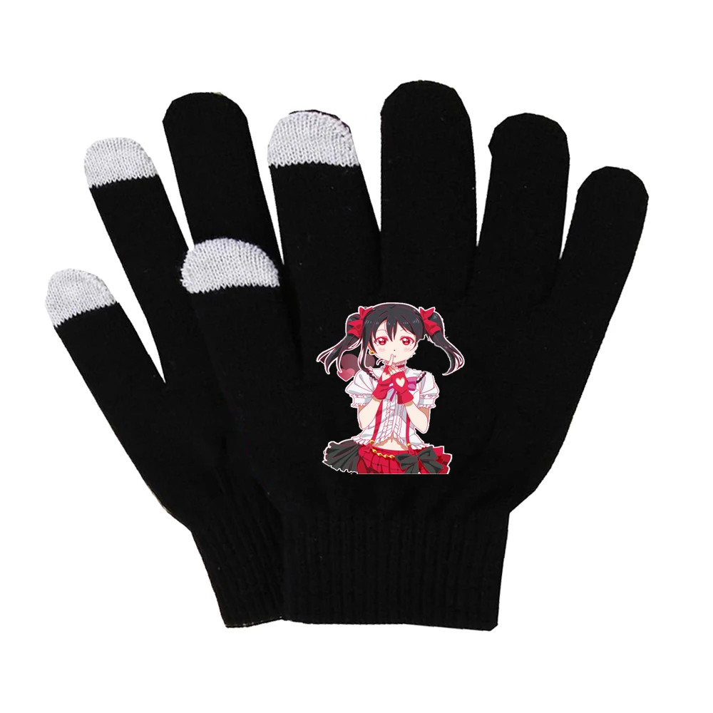 Аниме lovelive перчатки унисекс Finger хлопковые теплые перчатки коврик для мобильного телефона D1 перчатки для сенсорного экрана длинные перчатки для пальцев