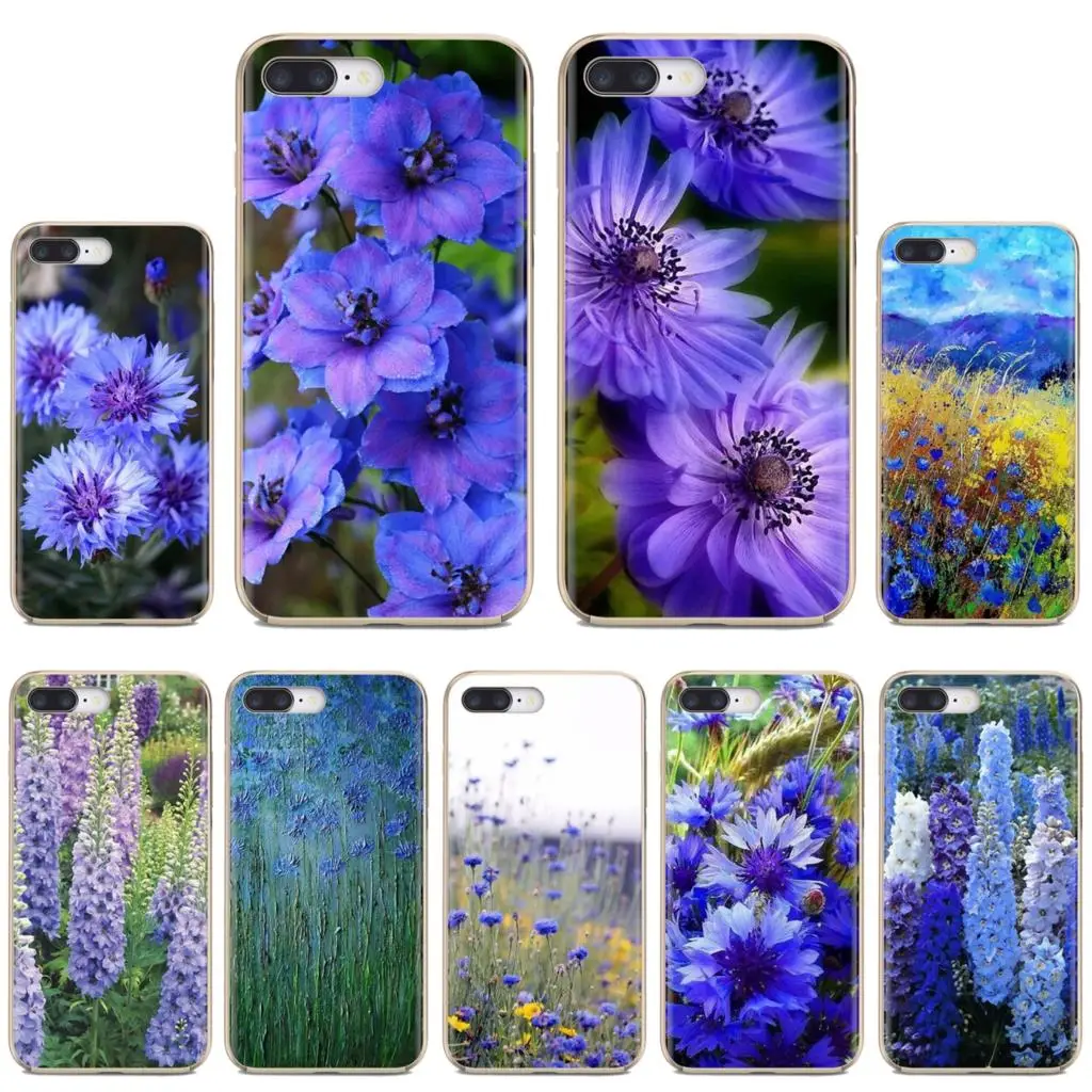 Мягкая сумка чехол для Samsung Galaxy S6 S10E S10 Edge Lite Plus Core Grand Prime Alpha J1 mini Blue cornflower Butterfly