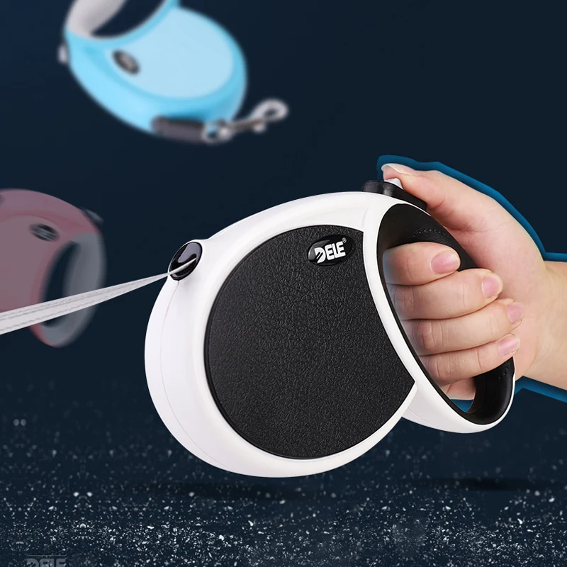 

DELE 3M 4M 5M 7M Retractable Dog Leash, 16 ft Dog Walking Leash Medium Large Dogs up to 110lbs,One Button Break & Lock, Durable