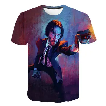 

T-Shirt John Wick the Boogie Man Movie 3d print John Wick: Chapter 3 - Parabellum tshirt o-neck short Keanu Reeves Killer