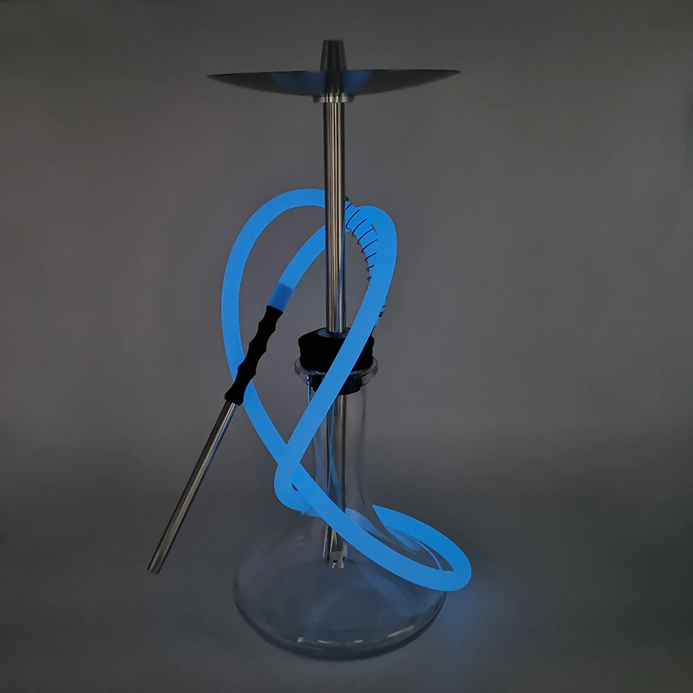 Hookah Accessories Luminous Silicone Hookah Hoses Glow In The Dark ID 12mm OD 17mm LEN 1500mm