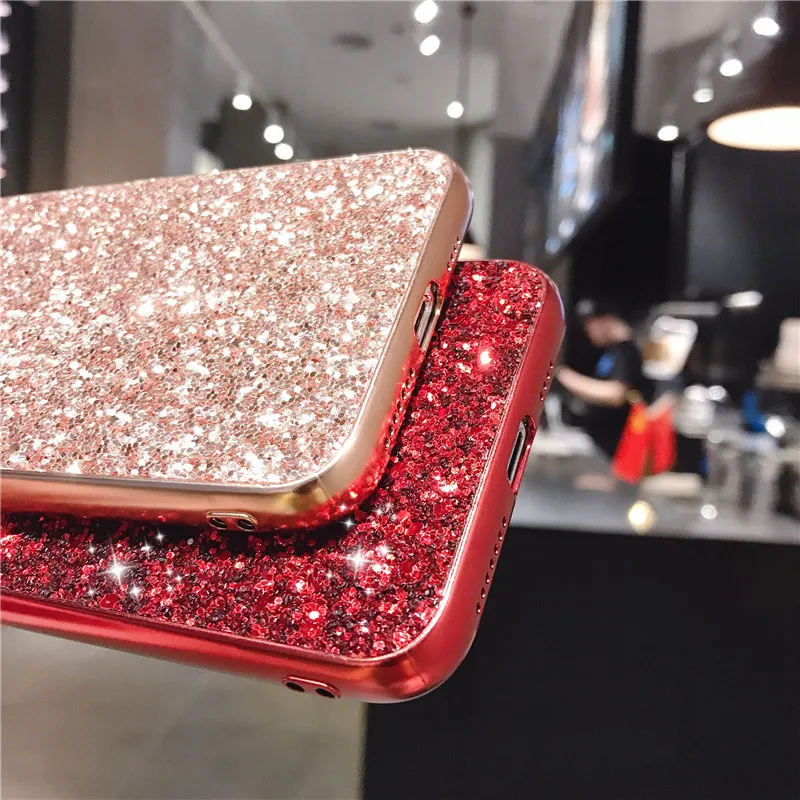 Luxury Rhinestone Bling Glitter Case For iPhone 13 12 11 Pro MAX XR X XS MAX SE 2020 8 7 Plus Diamond Soft Silicone Cover Funda iphone 13 cases