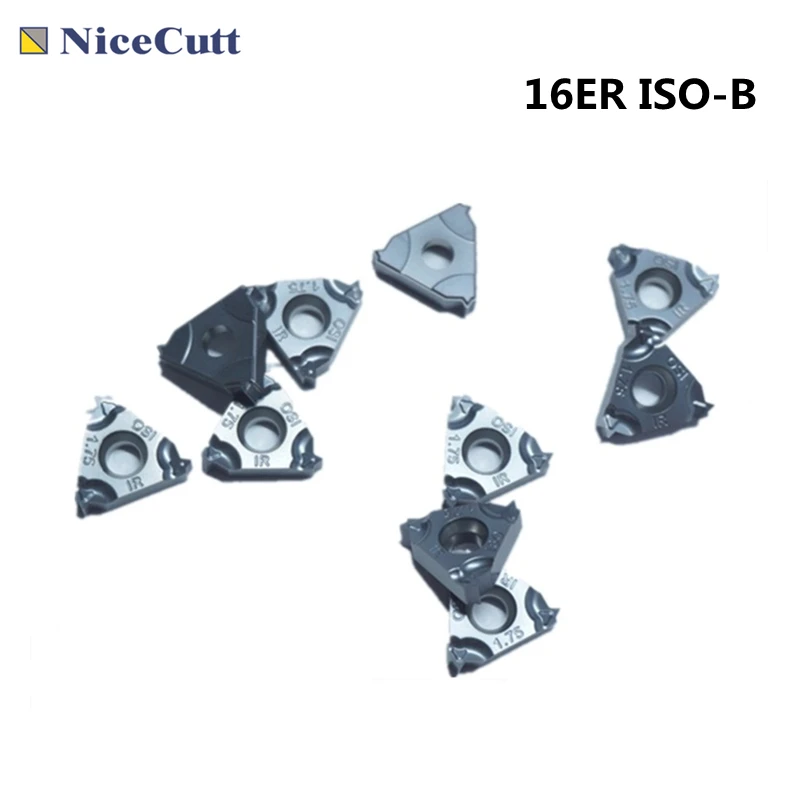 

NiceCutt 16ER ISO-B Threading Turning Insert Tungsten Carbide Material Carbide Threaded Lathe Tools