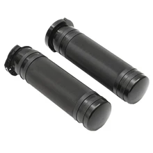 25 мм резиновый руль рукоятка конец мотоцикла тормозной рычаг рукава Черный, нескользящий, для Harley Универсальный