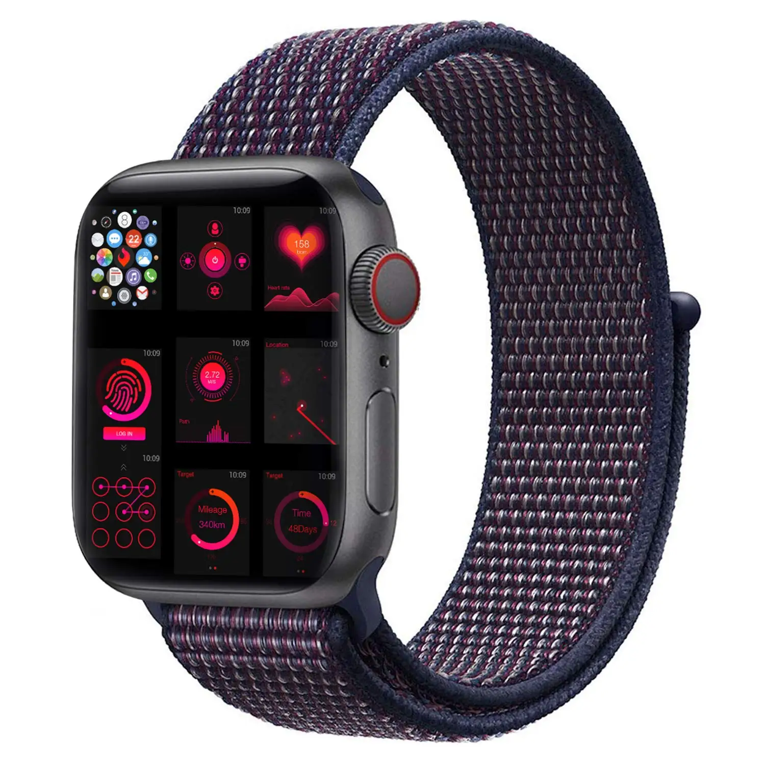 indigo Ремешок для часов Apple Watch 38 мм 42 мм нейлоновый мягкий дышащий сменный ремешок для iWatch Band 40 мм 44 мм спортивная серия 5 4 3 2 1 - Цвет ремешка: indigo