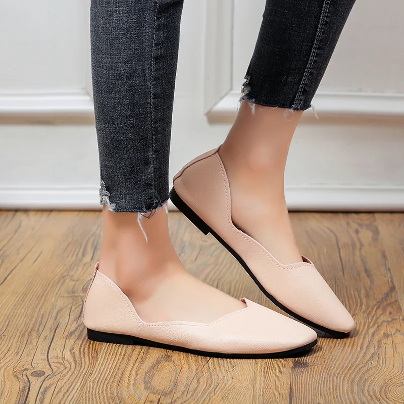 

New Style Korean-style Comfortable Retro Square Head Soft Leather Shoes a Pedal Lazy Anti-slip Flat Grandma Shoes MORI Series St