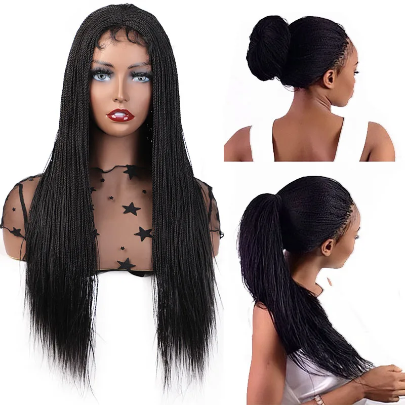 Elegant MUSES Синтетические прямые Сенегальские накрученные волосы косы парик на
