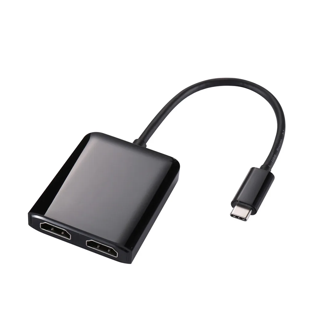 Адаптер концентратор Ouhaobin USB C адаптер типа 3 1 DP HDMI кабель Type с двойным дисплеем