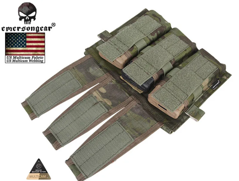 전술 Mag 파우치 Multicam Triad M4 M16 AR15 매거진 파우치 Airsoft 전용 전술 조끼 AVS 조끼 Molle 전면 패널